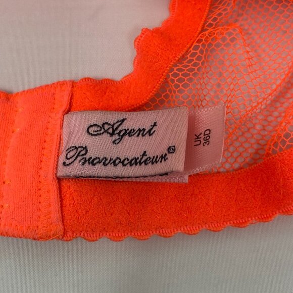 Agent Provocateur Brittnie Orange Bra 36D - Picture 14 of 16
